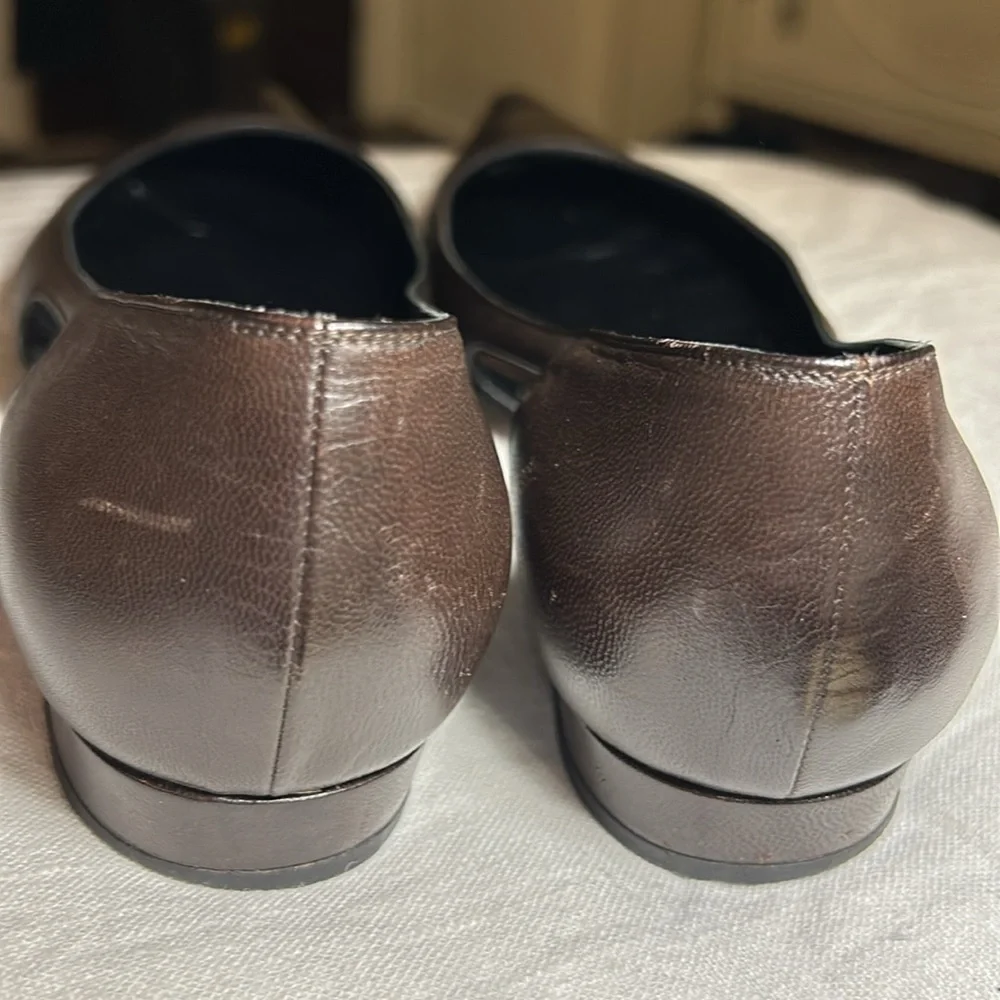 Dark Brown Leather flats by Zobboli Creazioni made in Italy - Picture 4 of 6